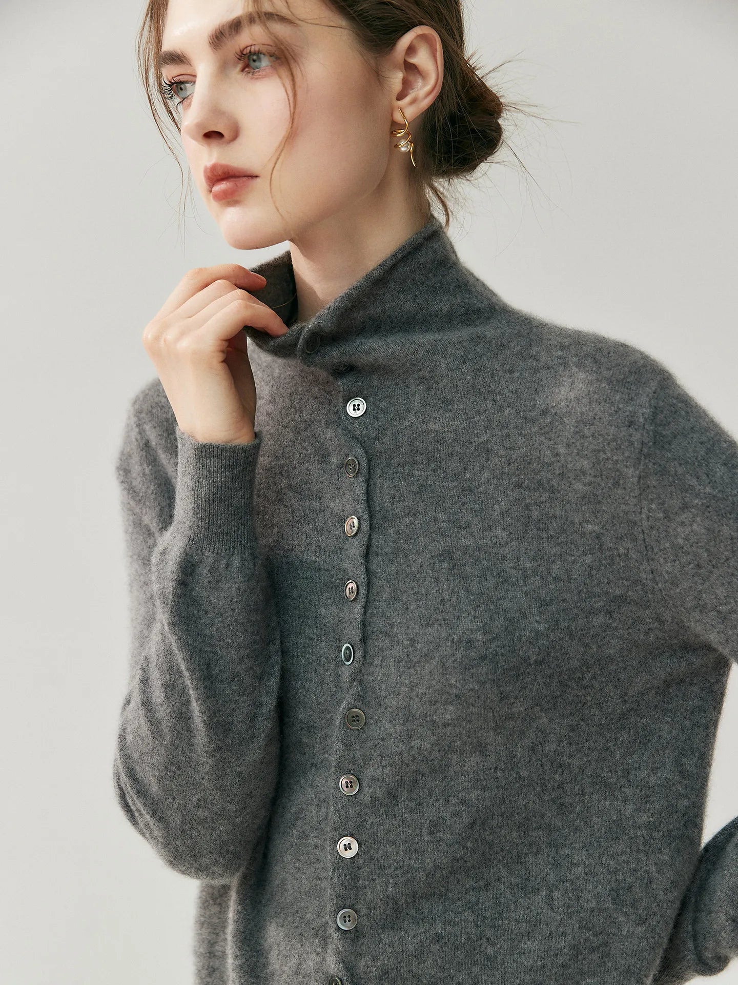 Claudette Cashmere Cardigan – Grant Mercer