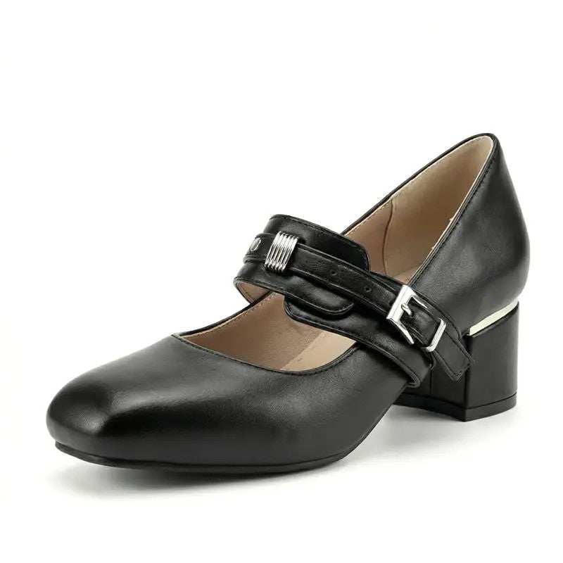 Ledger Buckle Mary Janes