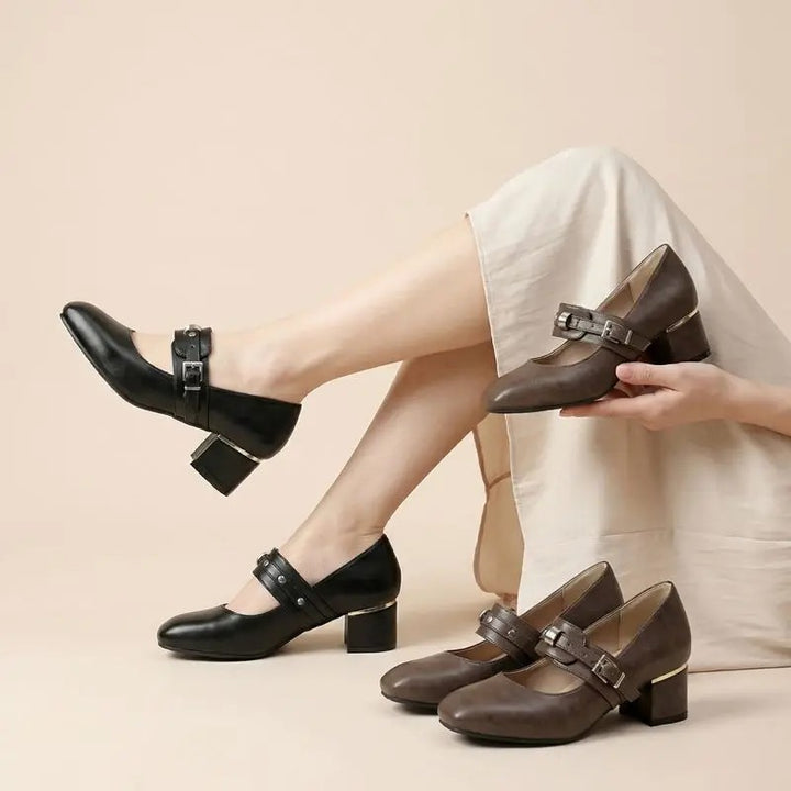 Ledger Buckle Mary Janes