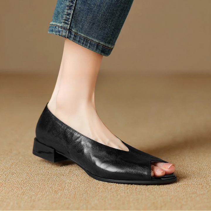 Lunette Peep-Toe Pumps