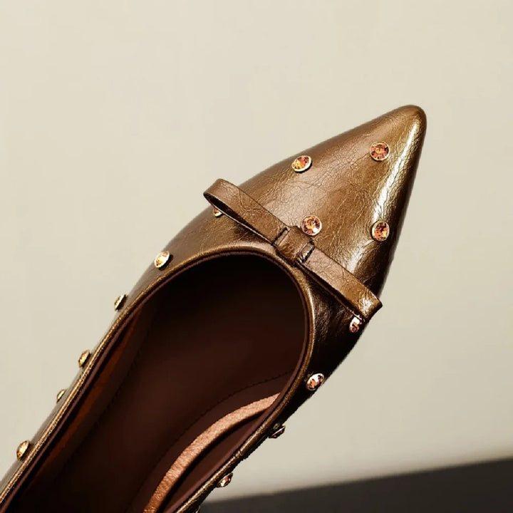 Astra Studded Pointed Flats