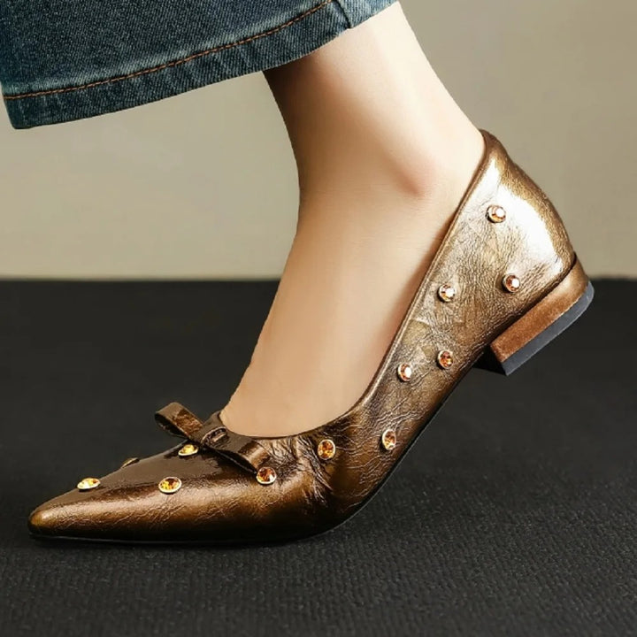 Astra Studded Pointed Flats