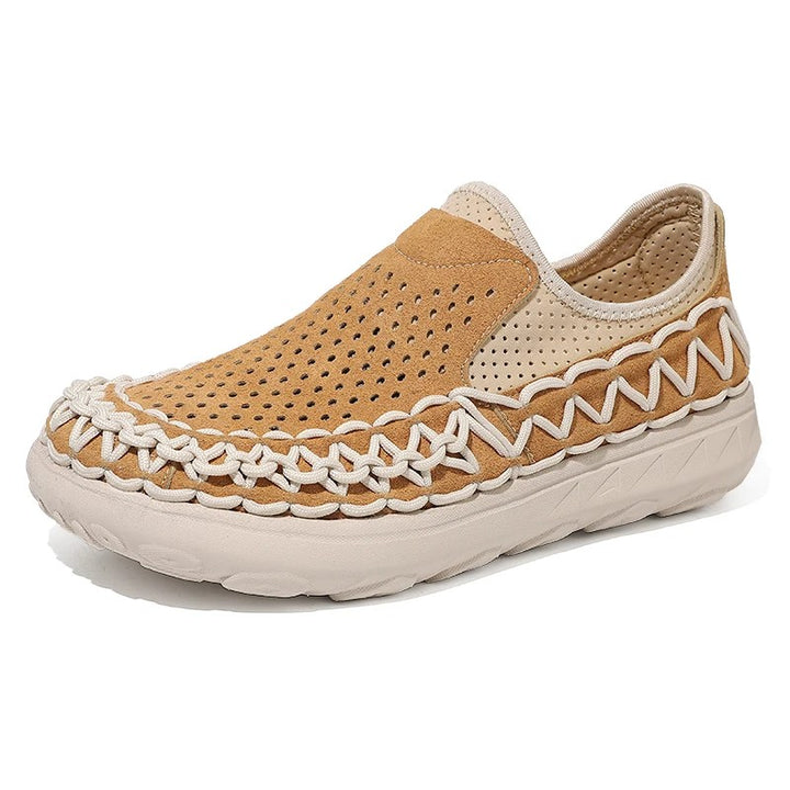 Rope-Stitch Driving Loafers