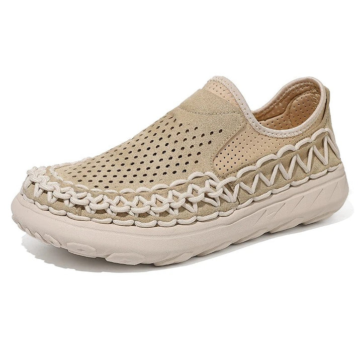Rope-Stitch Driving Loafers