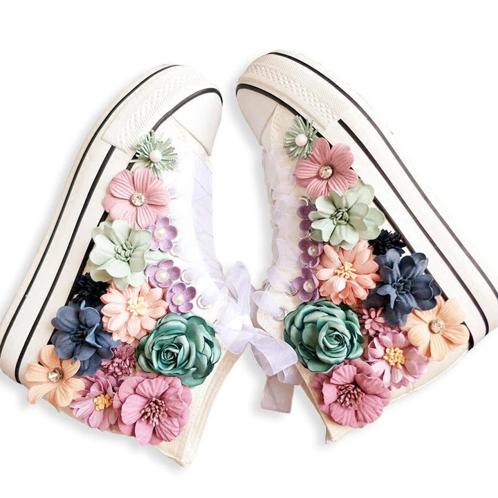 Giardino Floral High-Top Sneakers