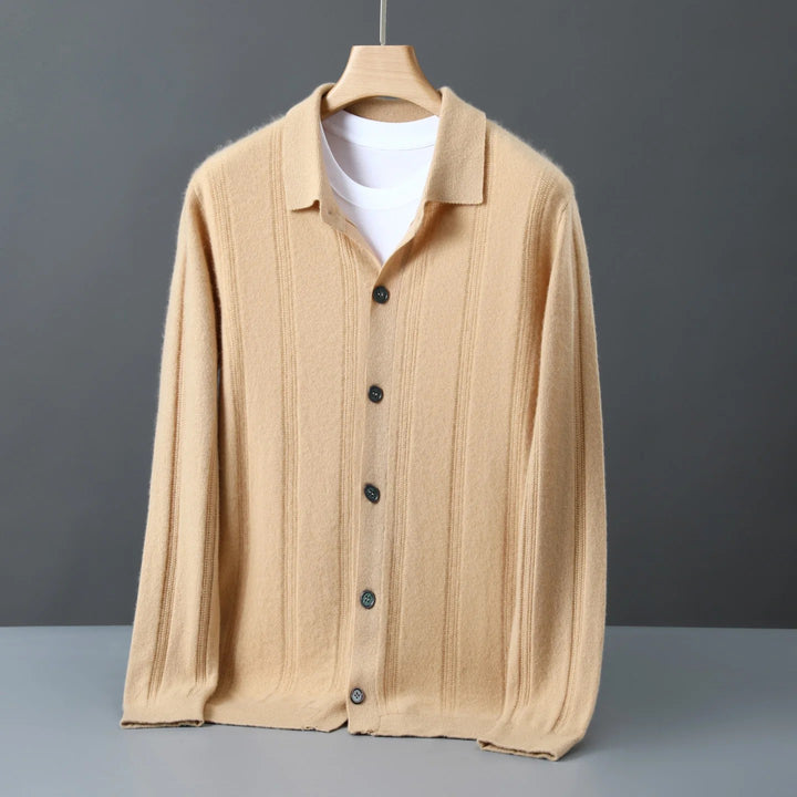Alden Ribbed Cashmere Cardigan