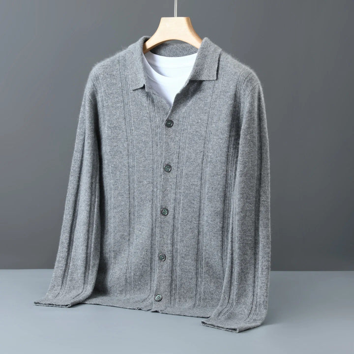 Alden Ribbed Cashmere Cardigan