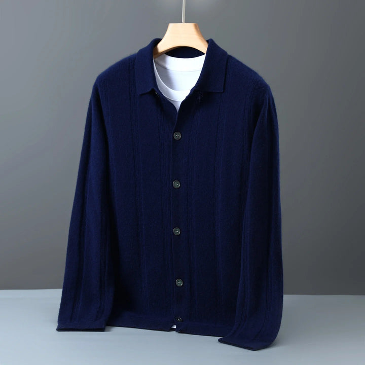 Alden Ribbed Cashmere Cardigan