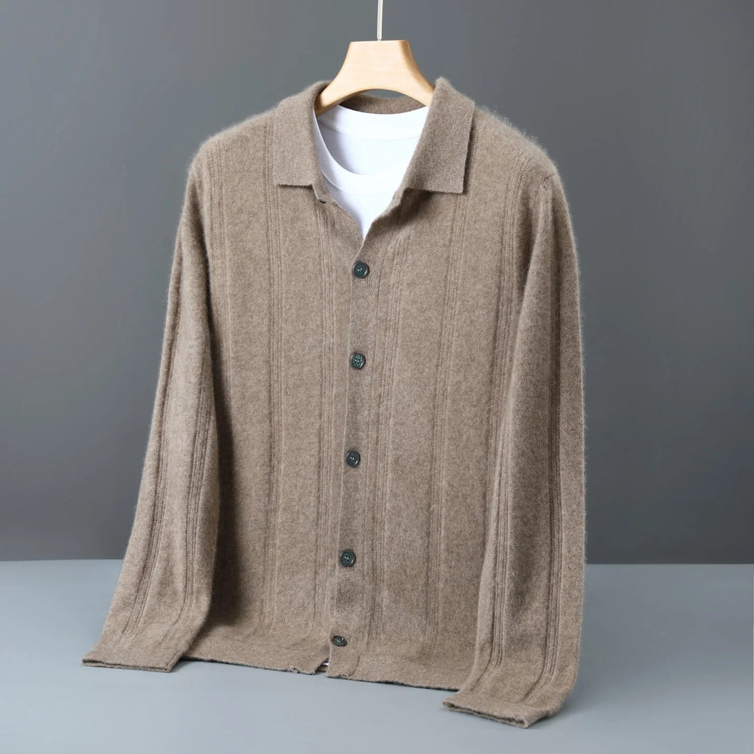 Alden Ribbed Cashmere Cardigan