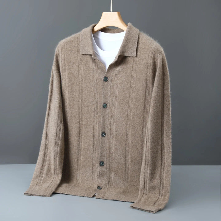 Alden Ribbed Cashmere Cardigan