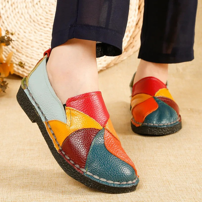 Pinwheel Patchwork Loafers