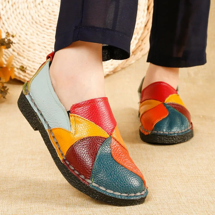 Pinwheel Patchwork Loafers