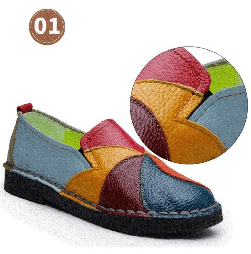 Pinwheel Patchwork Loafers