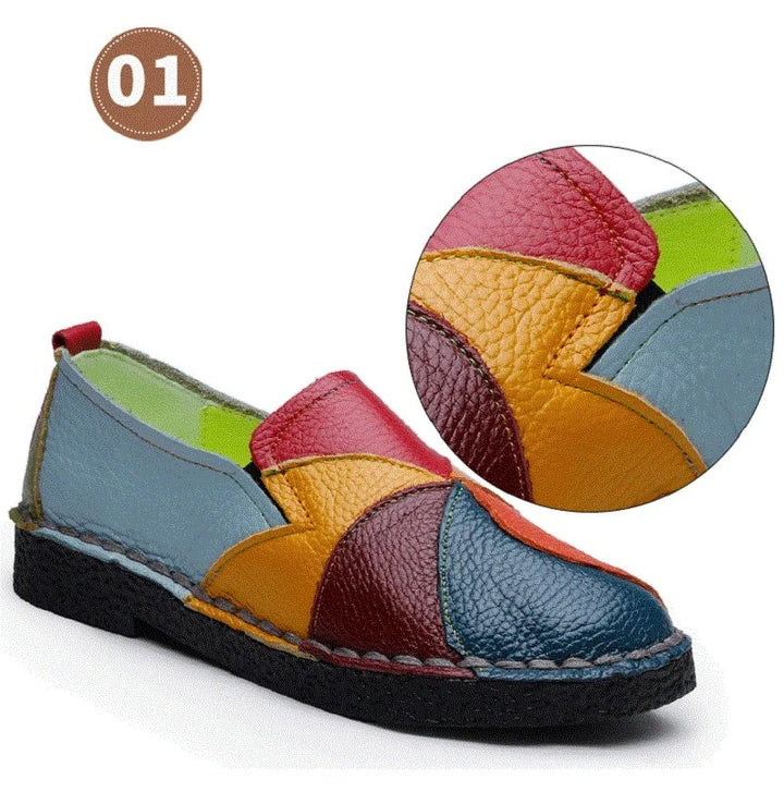 Pinwheel Patchwork Loafers