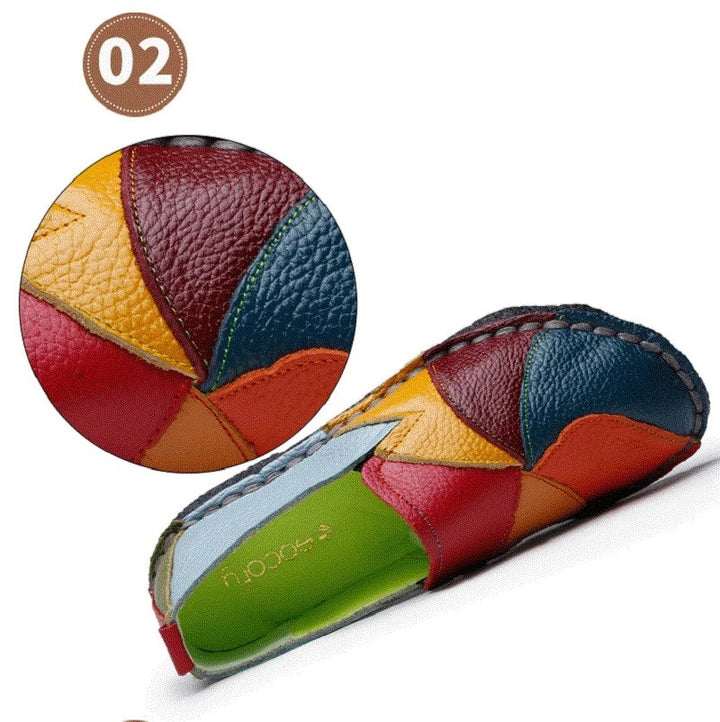 Pinwheel Patchwork Loafers