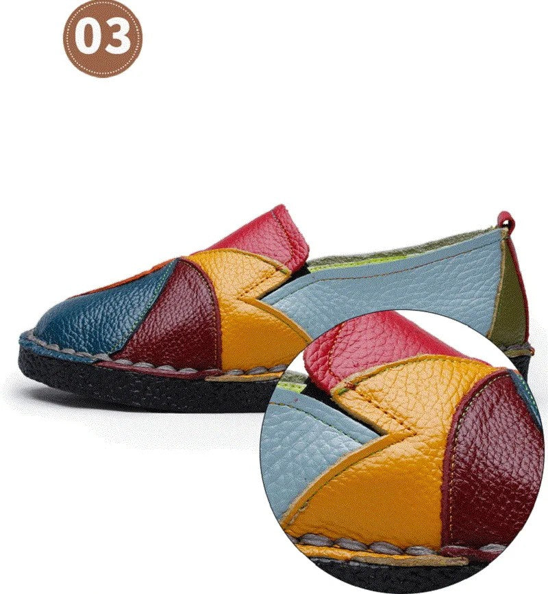 Pinwheel Patchwork Loafers