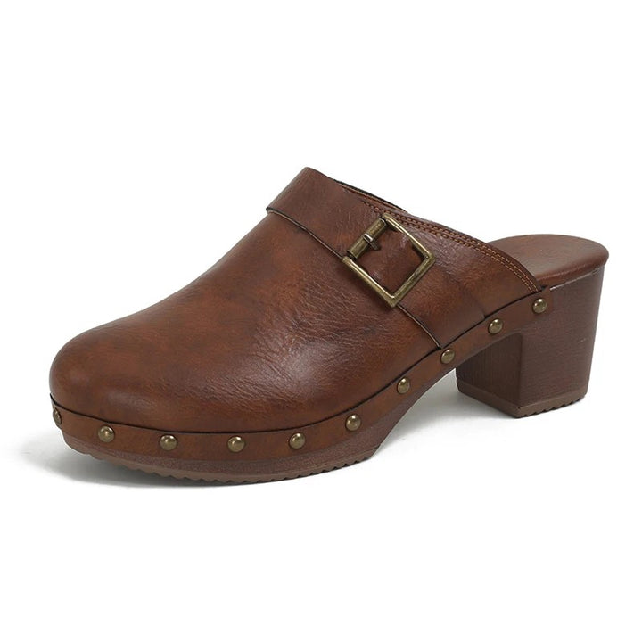 Zoccola Studded Clog Mules