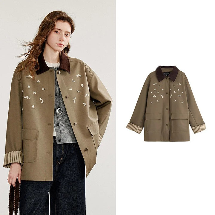 Aviary Embroidered Barn Jacket