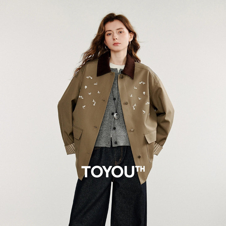 Aviary Embroidered Barn Jacket