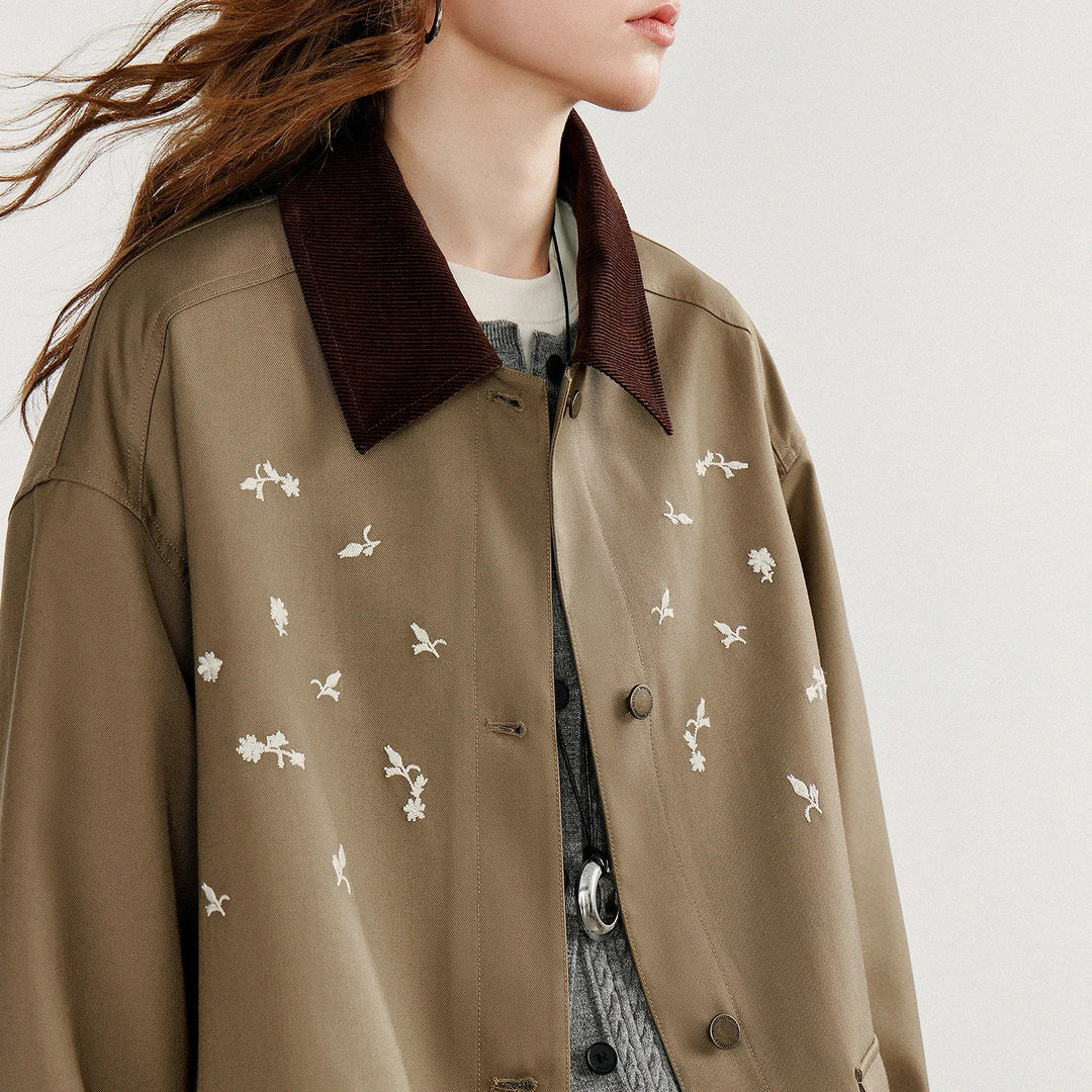 Aviary Embroidered Barn Jacket