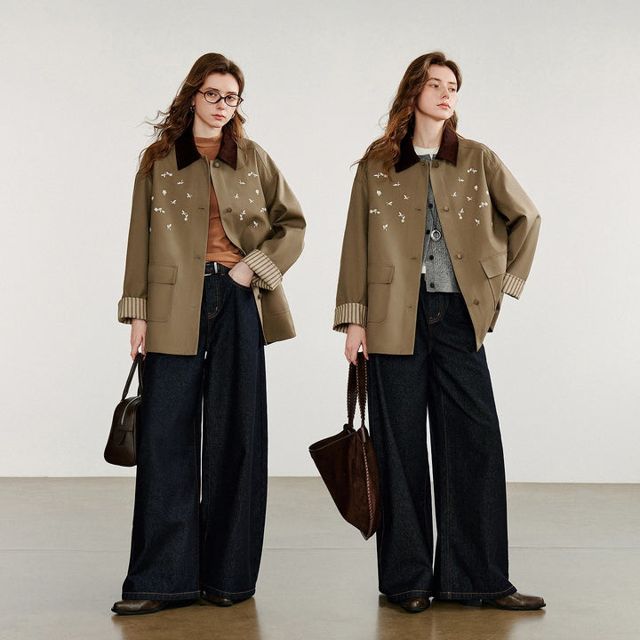 Aviary Embroidered Barn Jacket