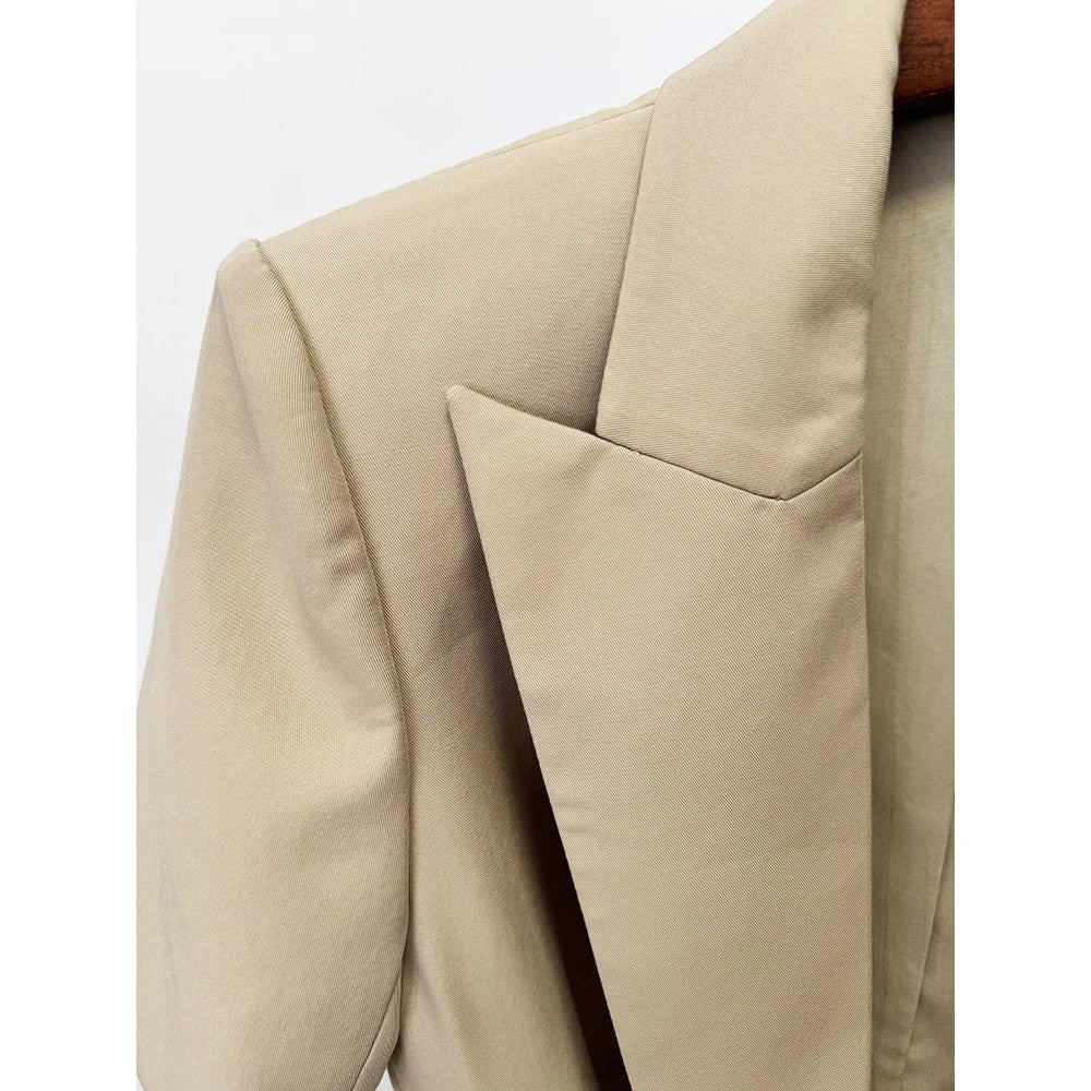 Cintura Belted Short-Sleeve Blazer