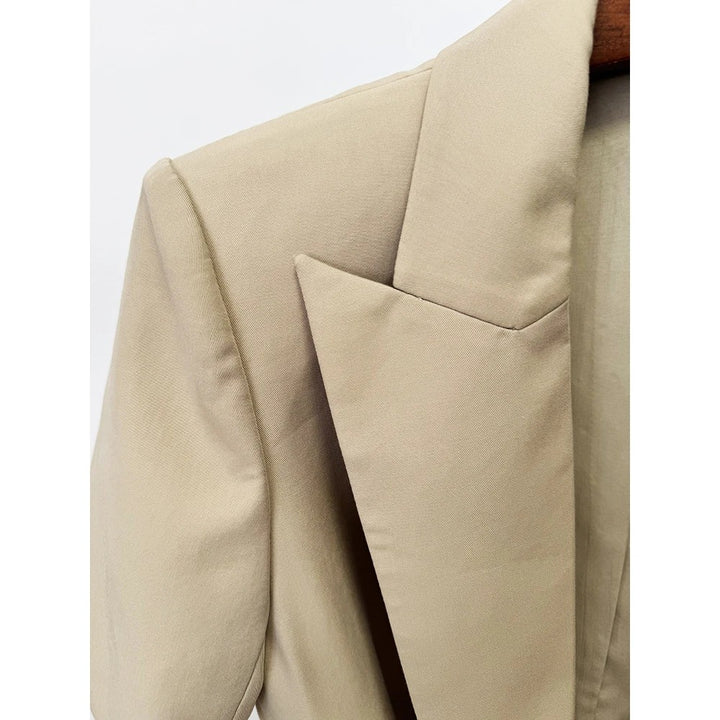 Cintura Belted Short-Sleeve Blazer