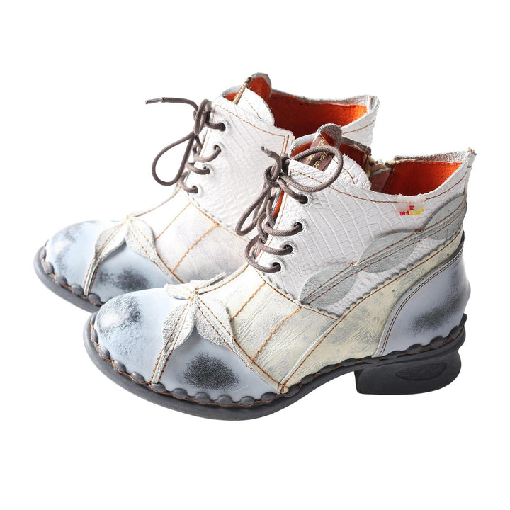Fogliame Leaf-Stitched Ankle Boots