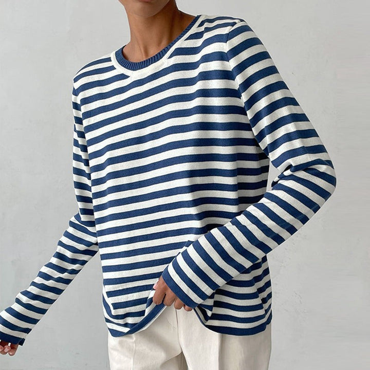 Marinière Striped Crewneck Top