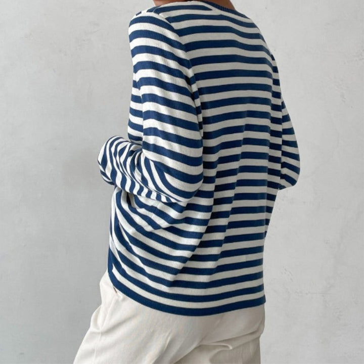 Marinière Striped Crewneck Top