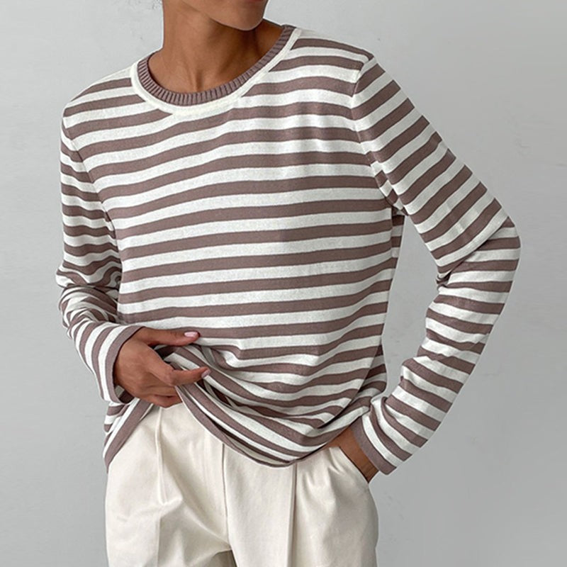 Marinière Striped Crewneck Top