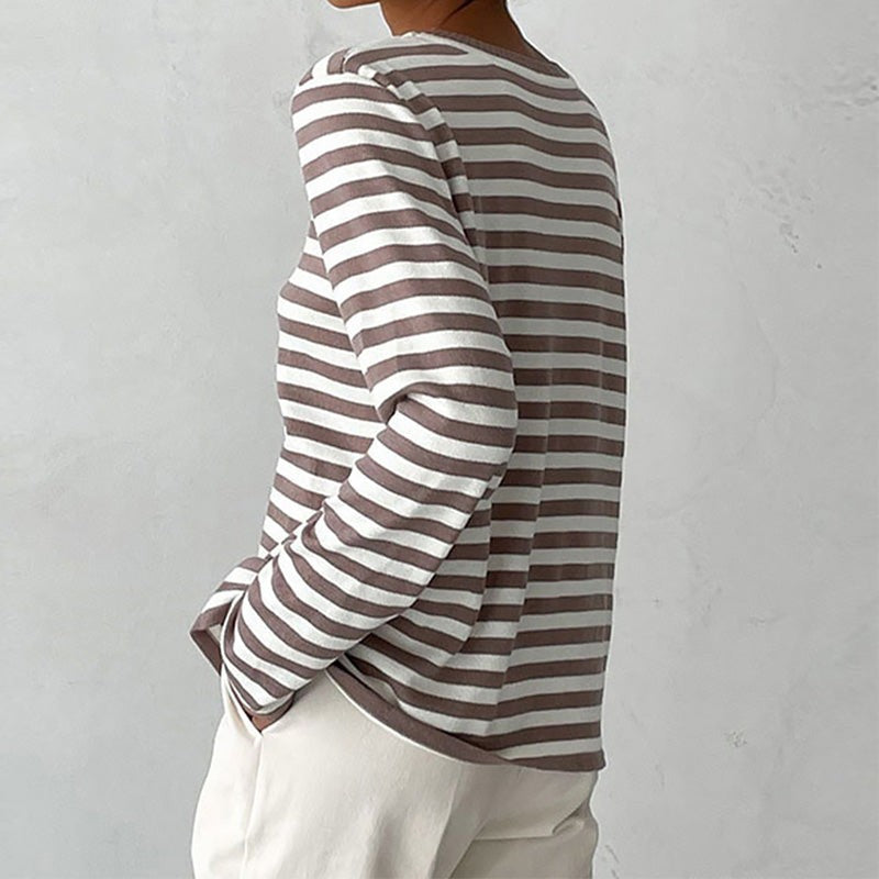 Marinière Striped Crewneck Top