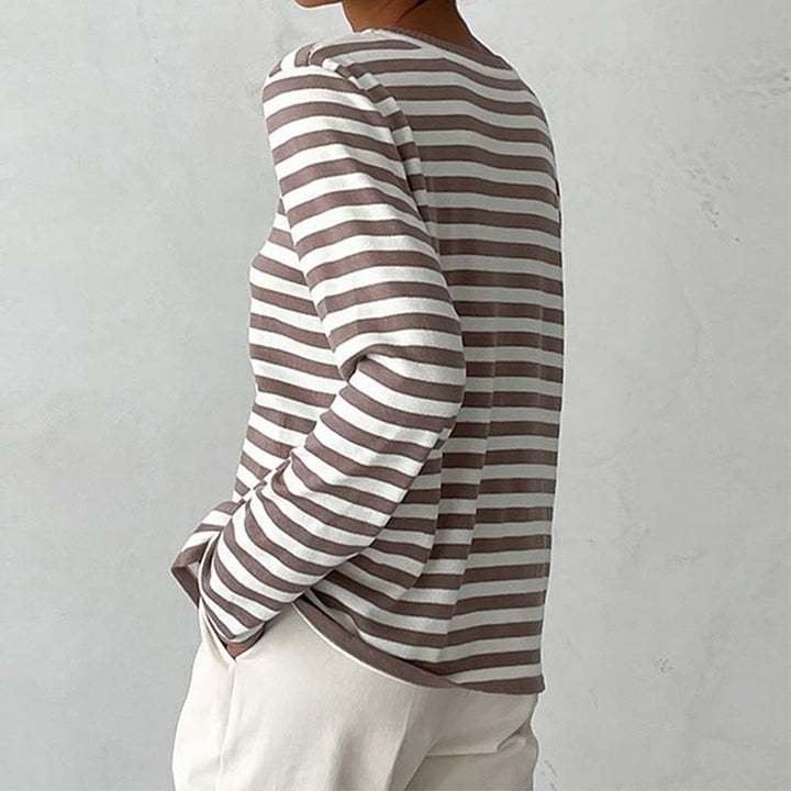 Marinière Striped Crewneck Top