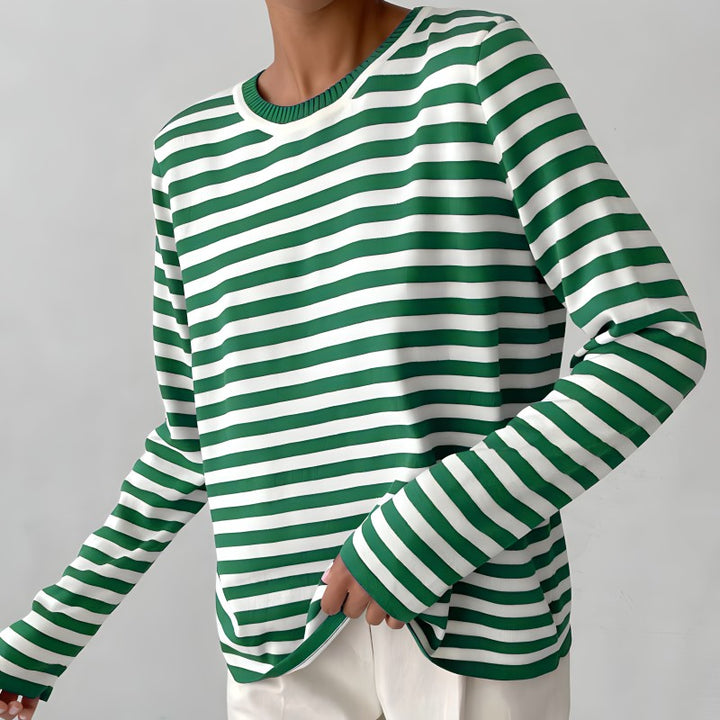 Marinière Striped Crewneck Top