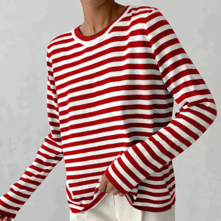Marinière Striped Crewneck Top