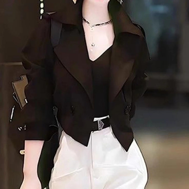 Lapella Cropped Trench Jacket