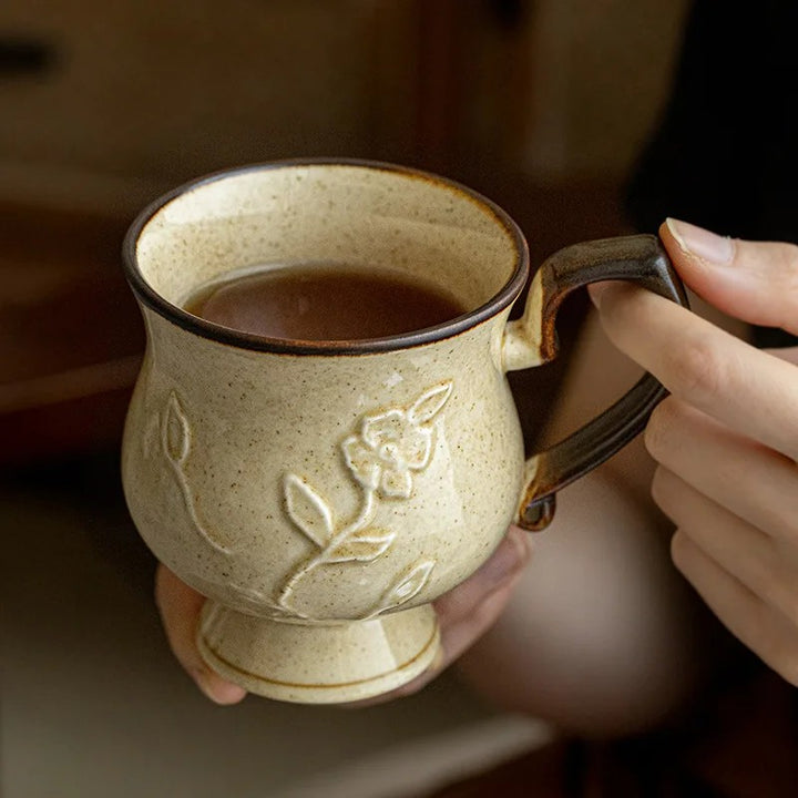 Chalice Relief Ceramic Mug