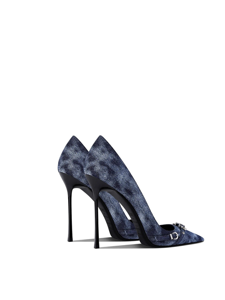 Indigo Buckle Stiletto Pumps