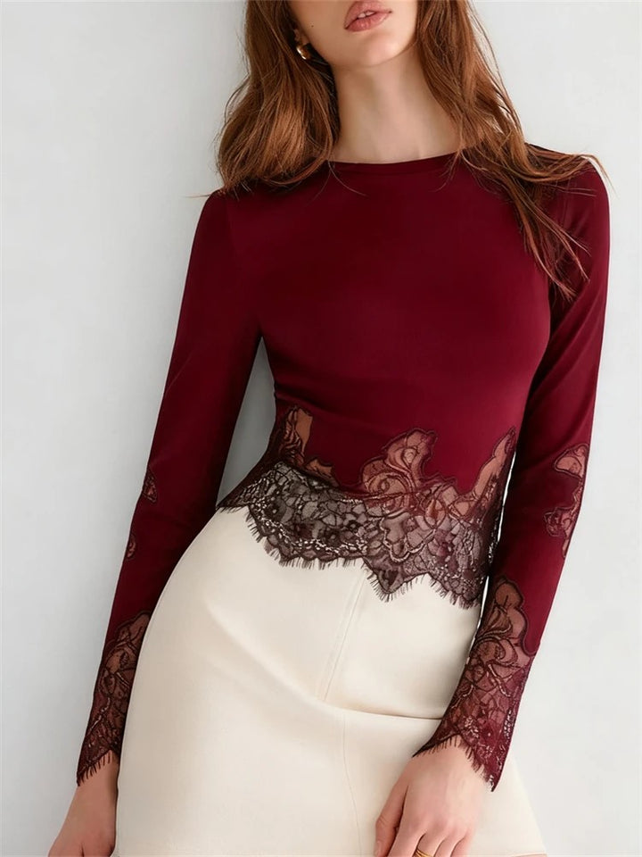 Merletta Lace-Hem Top