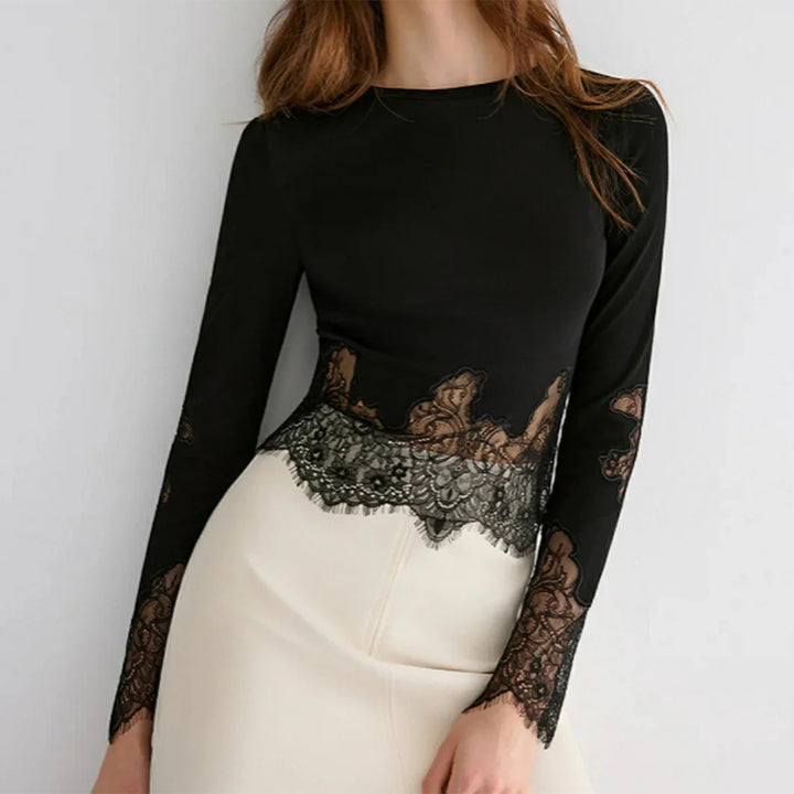 Merletta Lace-Hem Top