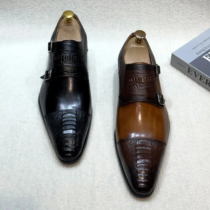 Cavalieri Double-Monk Dress Shoes