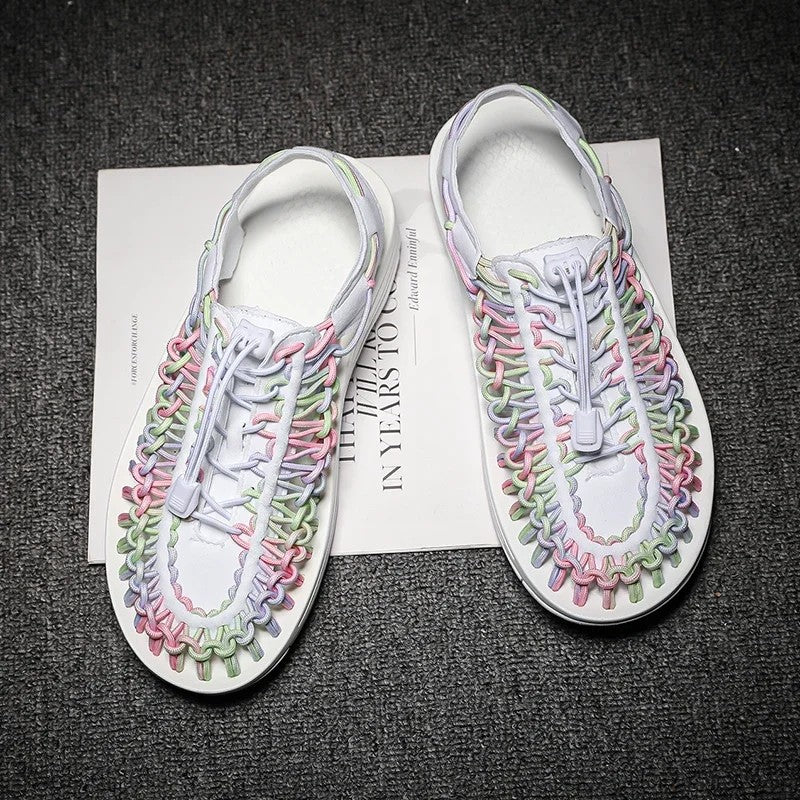 Kaleido Woven Cord Sandals