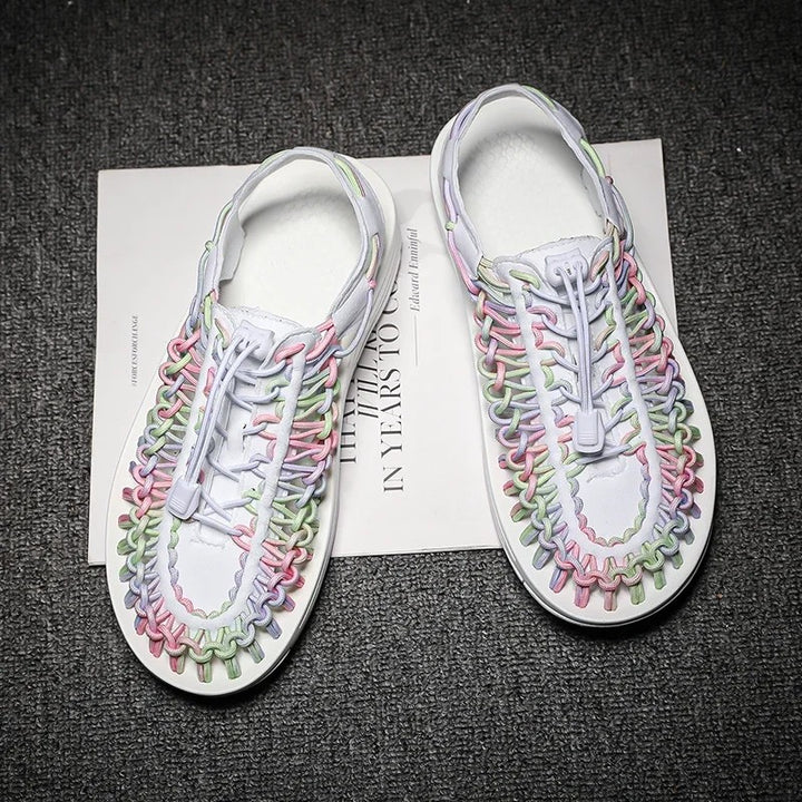 Kaleido Woven Cord Sandals