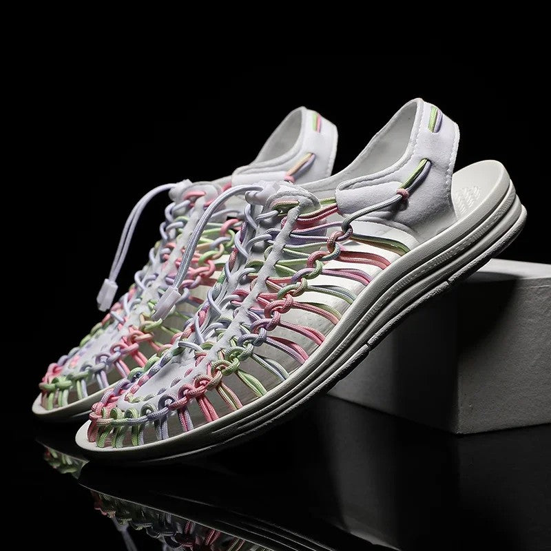 Kaleido Woven Cord Sandals