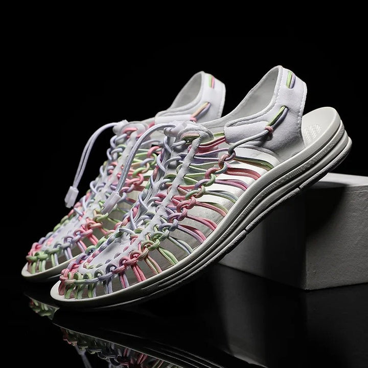 Kaleido Woven Cord Sandals