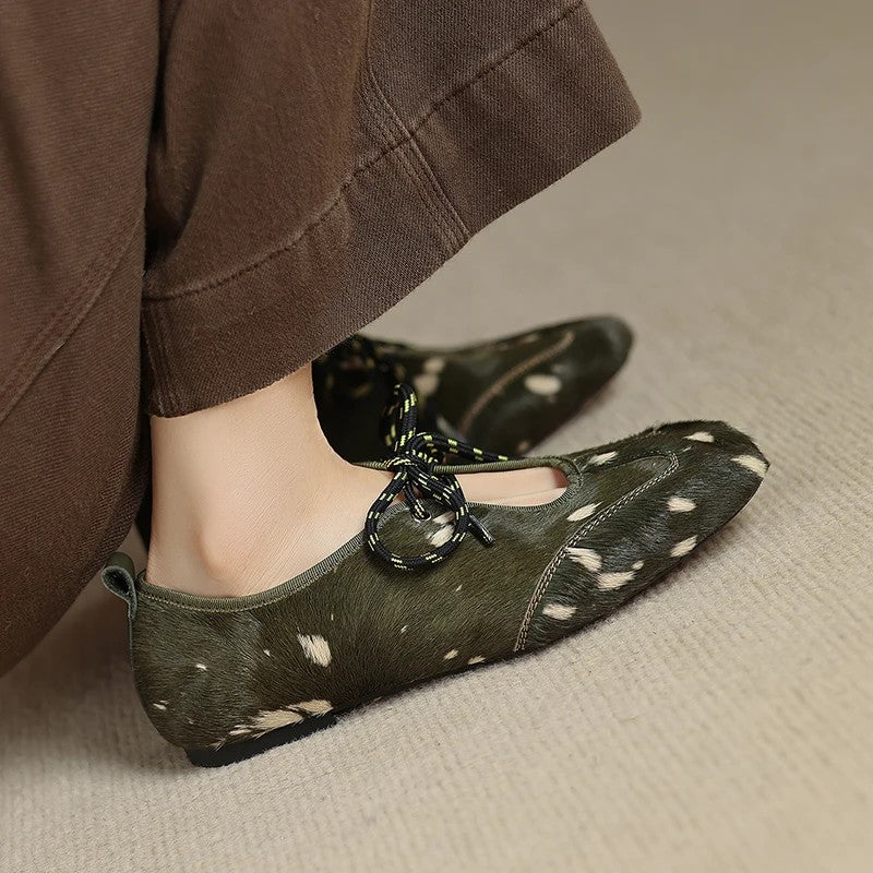 Cavallina Lace-Up Flats
