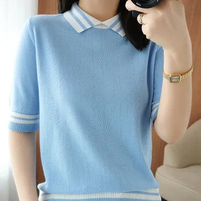 Prepstone Collared Knit Tee