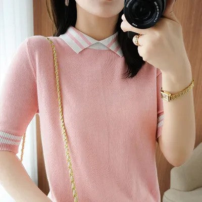 Prepstone Collared Knit Tee