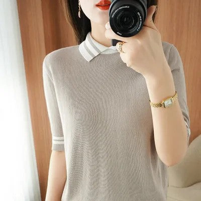 Prepstone Collared Knit Tee