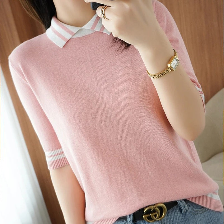 Prepstone Collared Knit Tee